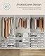 SONGMICS Schuhregal, Schuhschrank mit 4 Fächern, für Garderobe und Eingangsbereich, für bis zu 16 Paar Schuhe, anpassbar, wolkenweiß-transparent LPC032W01