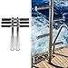 FytStycale Pontoon Boat Ladder Deck Ladder Boat Accessories Sturdy Folding Steps Boarding Step, 3 Step