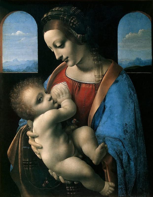 Impression d'affiches Affiche Toile Lady Litta Léonard de Vinci 60x90