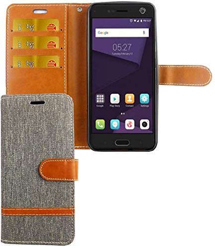 König Design Custodia Flip Per ZTE Blade L7 - Rosa Con Porta Carte E Chiusura Magnetica - 2
