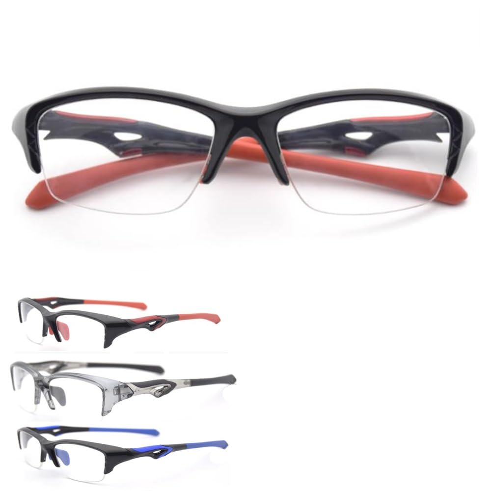 COKYIS Herren Sport Lesebrille Bifokale Computerbrille Halbrand Gleitsichtbrille TR90 Flexibel Lesehilfe Progressive Multifokus Presbyopie Brille (Color : G, Size : +2.0)