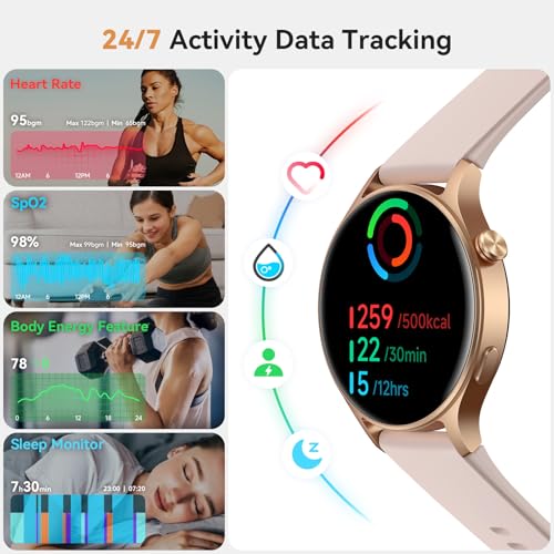 Aeac Smart Watch For Women, 2024 Newest Fitness Watch With Heart Rate/Sleep/Spo2 Monitor, Smartwatch For Iphone/Samsung/Android thumb #3