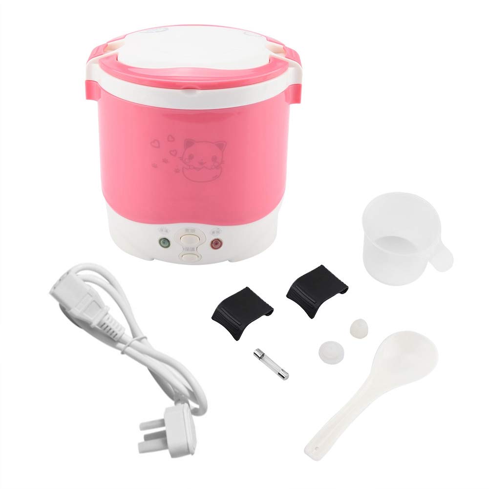 Easy To Carry Pot, 170W 1L Electric Mini Multifunctional Rice Cooker Food Steamer Portable Rice Cooker for Home Kitchen(pink)Kitchen Appliances