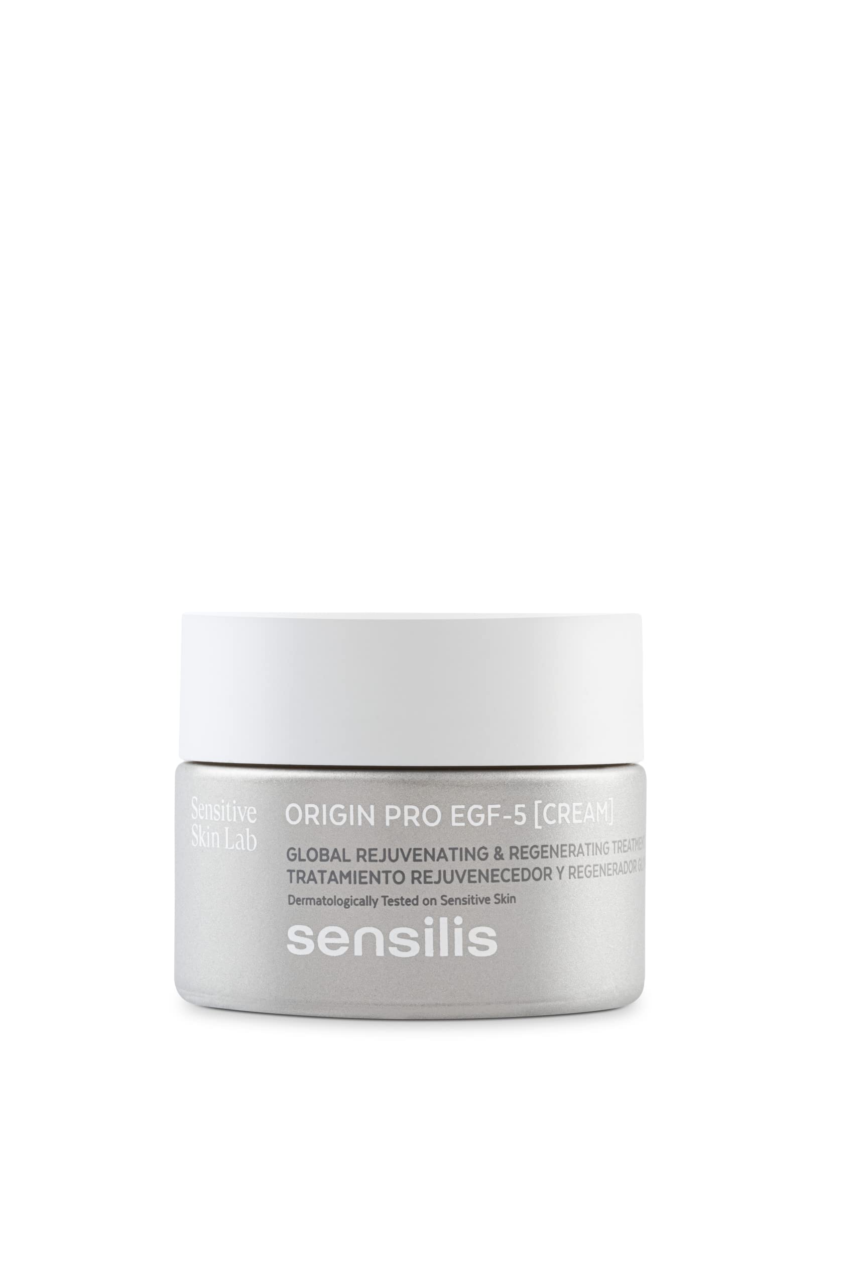 Sensilis - Origin PRO EGF5, Crema Rejuvenecedora, 50 ml | 5 Factores de Crecimiento, Regenera, Reafirma, Repara, Piel Normal a Seca, Textura Crema, Antiedad, Facial