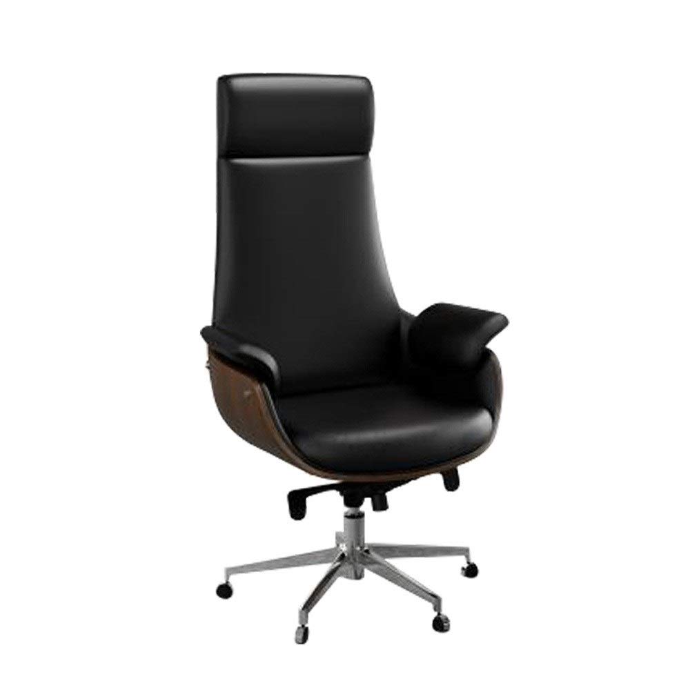 HTTGDGDH Luxury Executive Office Chair, Big & Tall Leather Desk Chair, Adjustable Mid-Back Swivel Conference Chair For Office, Ergonomic Comfort, Professional Boss Seating,