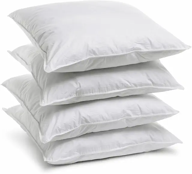 Lot de 4 Oreillers Anti-Acariens 60x60cm - Confort Souple et Hygiène Parfaite