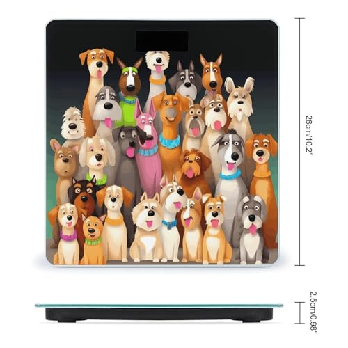 Báscula digital para perros con vidrio templado y pantalla LCD miniatura 2