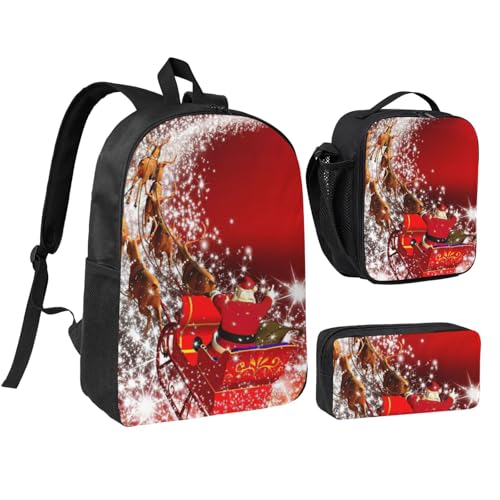 Sac à dos école Noël 3 pièces le cadeau idéal pour la rentrée EdWal