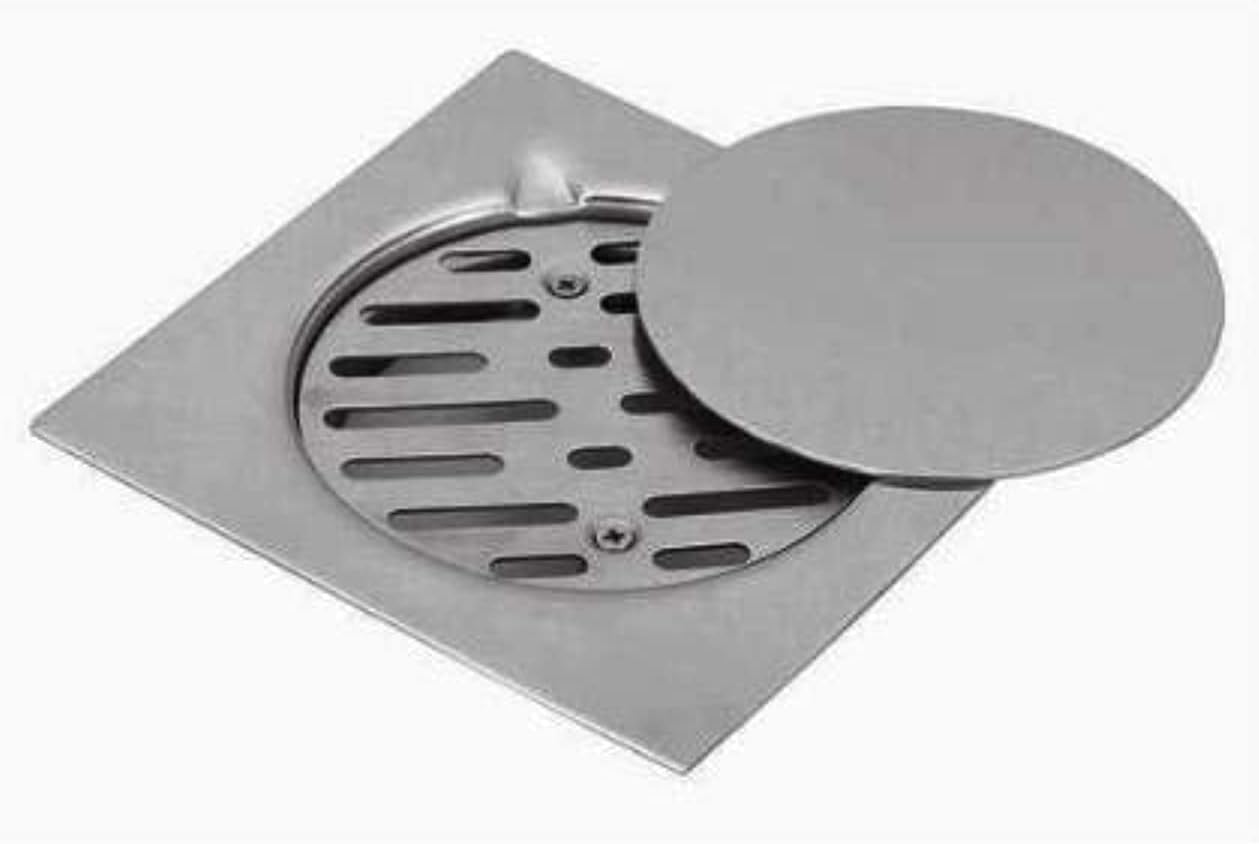 Bathroom Shower Floor Drain Trap Stainless Steel Grade 316-150x150mm