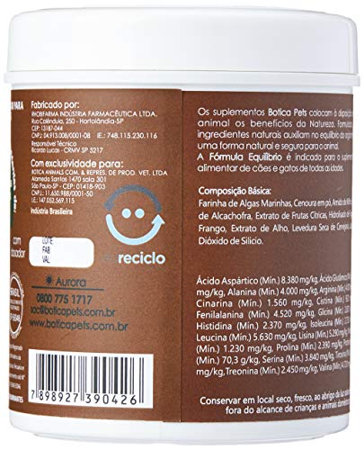 Botica Pets Suplemento Fórmula Equilíbrio Pó Para Cães E Gatos 250G