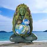Pacific Trading Milecia Gaia Matka Ziemia Bogini Figurka Bóg Dekoracyjna statuetka 18 cm Nowy