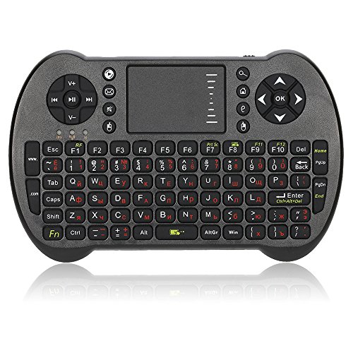 Docooler 2.4G Mini USB Wireless English Russian Spanish Hebrew Version Keyboard Touchpad