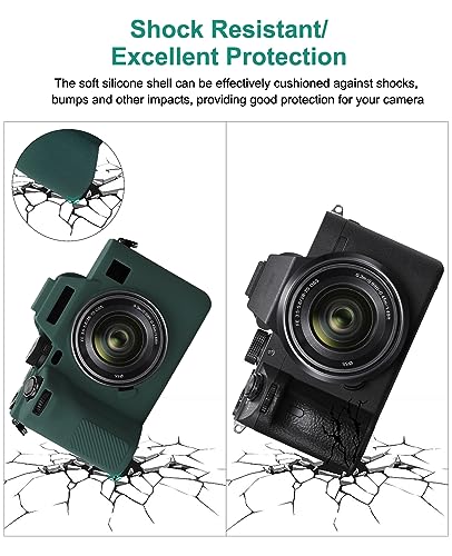 Funda de silicona para cámara Sony A7 IV verde miniatura 3