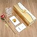 FORGIFTING Flores Rosa Eterna, Chapada de Oro 24K, con 1 Marco de...