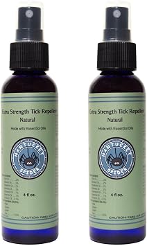 2 Pack Nantucket Spider Tick Repellent Spray 4 oz | DEET-Free | Essential Oil Tick Repellent | Made in USA