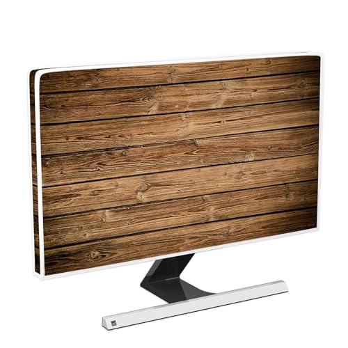 Baocicco 素朴なブラウンウッドボード 防水テレビカバー 50/51/52インチ テレビ画面用フルボディカバー LCD LED 防塵 傷防止 静電気防止 スクリーンテレビ用の商品画像（Amazon）