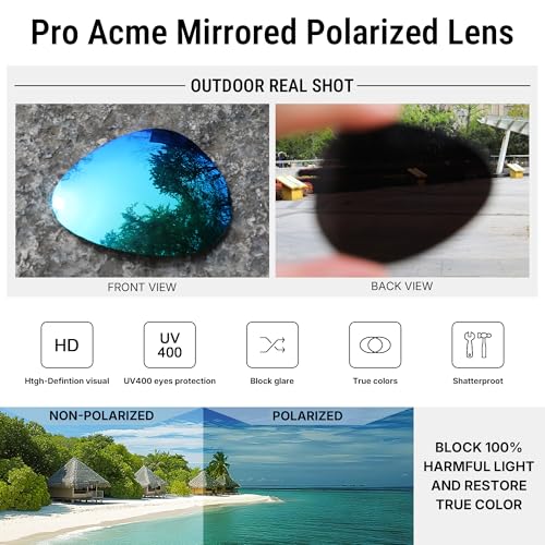 Image of Pro Acme Aviator Sunglasses for Men Women Classic Polarized UV400 Protection