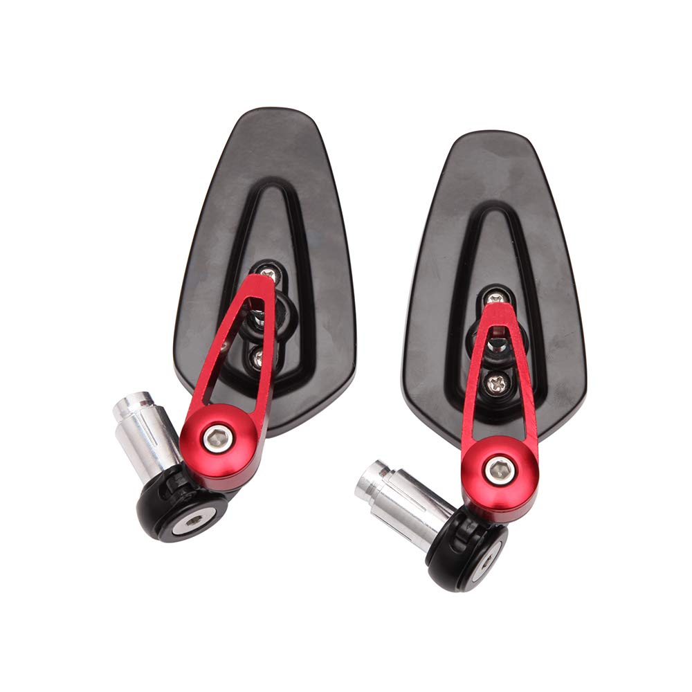 Specchietti Retrovisori Per Moto Da Manubrio - Coppia, Per Barre Da 7/8", Vetro Blu, Alluminio 6061