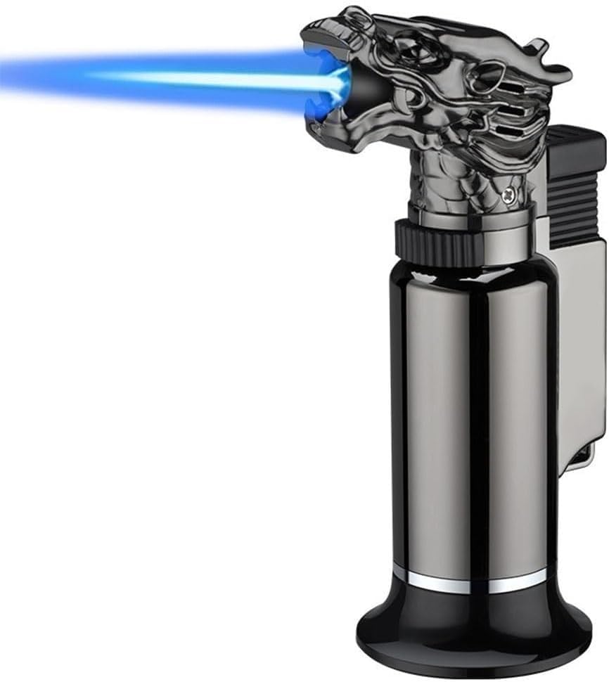 Encendedor tipo antorcha Xianglong metálico negro