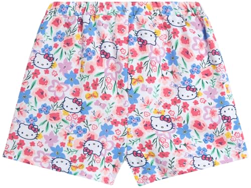 Image of Hello Kitty Girls Skort Set - 2 Piece Graphic Crewneck Top and Short Skort Cute Outfit Set (Sizes: 2T-12)