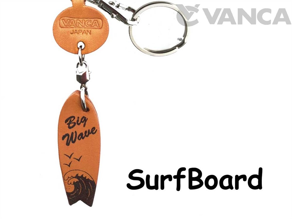 グラデーションレザー キーリング ✫ サーフボード