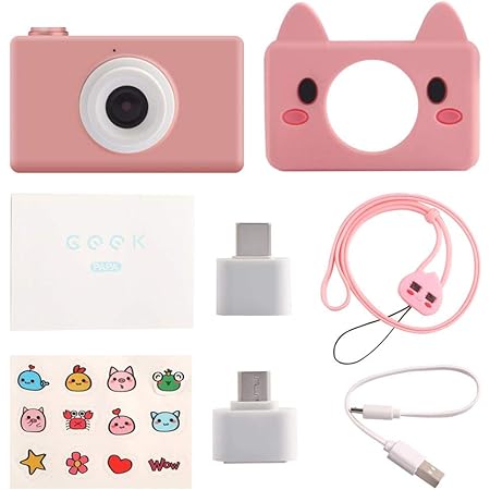 Amazon Rocomoco 子供用デジタルカメラ 800万画素 Hd デジカメ カメラ 2 0インチスクリーン 人気 トイカメラ 子どもプレゼント 子豚 デジタルカメラ おもちゃ