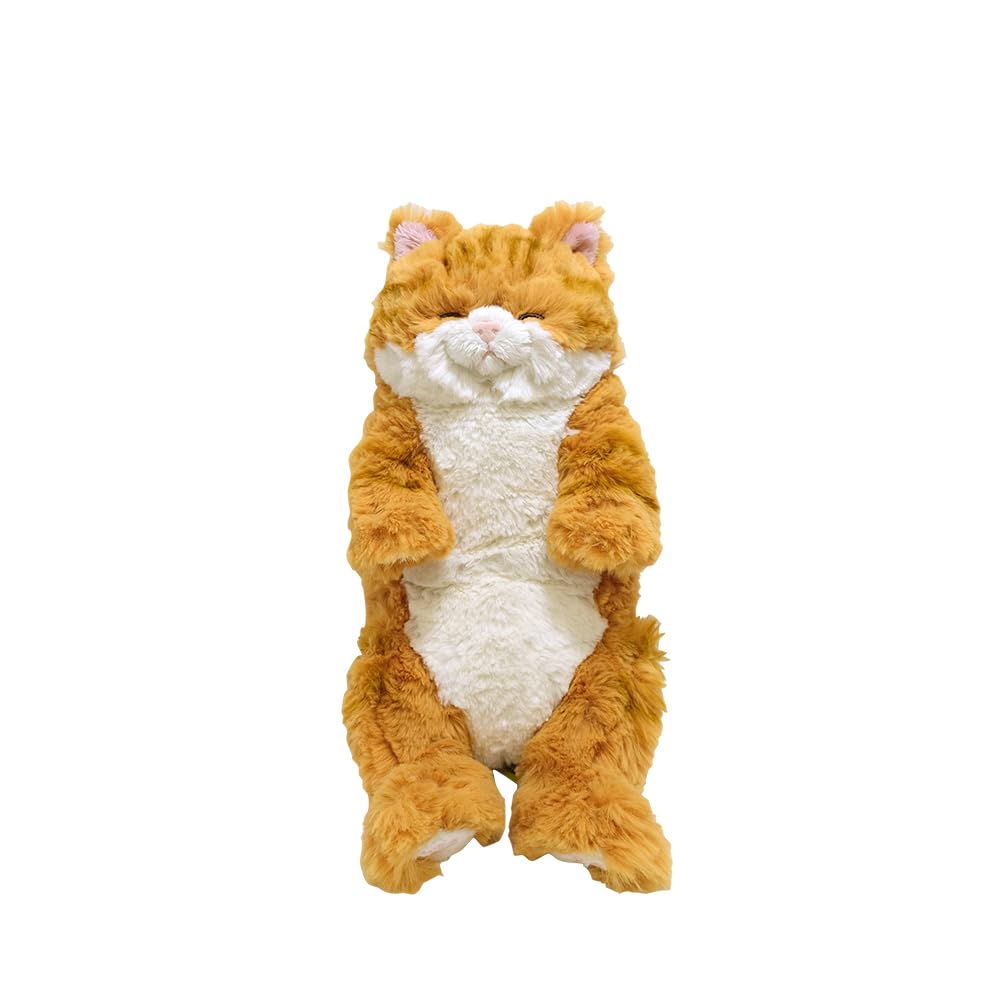 Sun Lemon Knee Cat Suyasuya Sleeping Plush Chashiro Beige 13.4in Japan