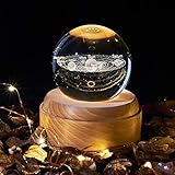 Exquisite Prozesse: Musikboxen mit Kristallkugel mit hochwertiger Holzsockel. Robustes Material, schönes Design, exquisite Verarbeitung, sehr geeignet als Geschenk zum Geburtstag, Thanksgiving oder Weihnachten. .