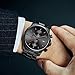 Imagen de GOLDEN HOUR Reloj de Cuarzo para Hombre de Negocios de Moda con cronógrafo Impermeable de Acero Inoxidable para Hombre