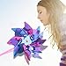 JOHOUSE 100PCS Plastic Rainbow Pinwheels for Kids - Party Favors, Garden Yard Decorations, DIY Crafts, Bird Deterrent for Outside Windmills