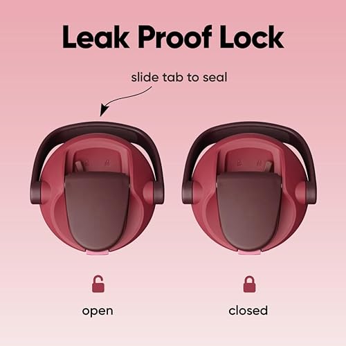 Miniatura 3 de Botella de agua Owala FreeSip con aislamiento de acero inoxidable con pico de dos vías, pajita incorporada y asa de cubo, fabricada para viajes,