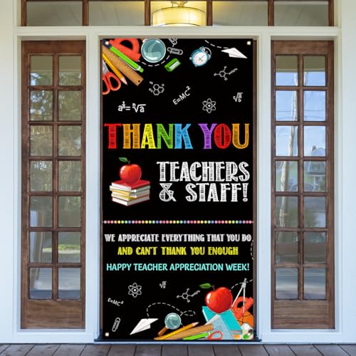 Teachers Appreciation Week Decorations Teacher Gifts Thank You Teachers Banner Teachers Appreciation Decoration and Supplies for Home School Office Party