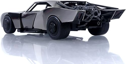 Miniatura 4 de Jada Toys Batmobile SDCC 2022 Escala 1:24 con vehículos fundidos a presión Batman, negro cromado