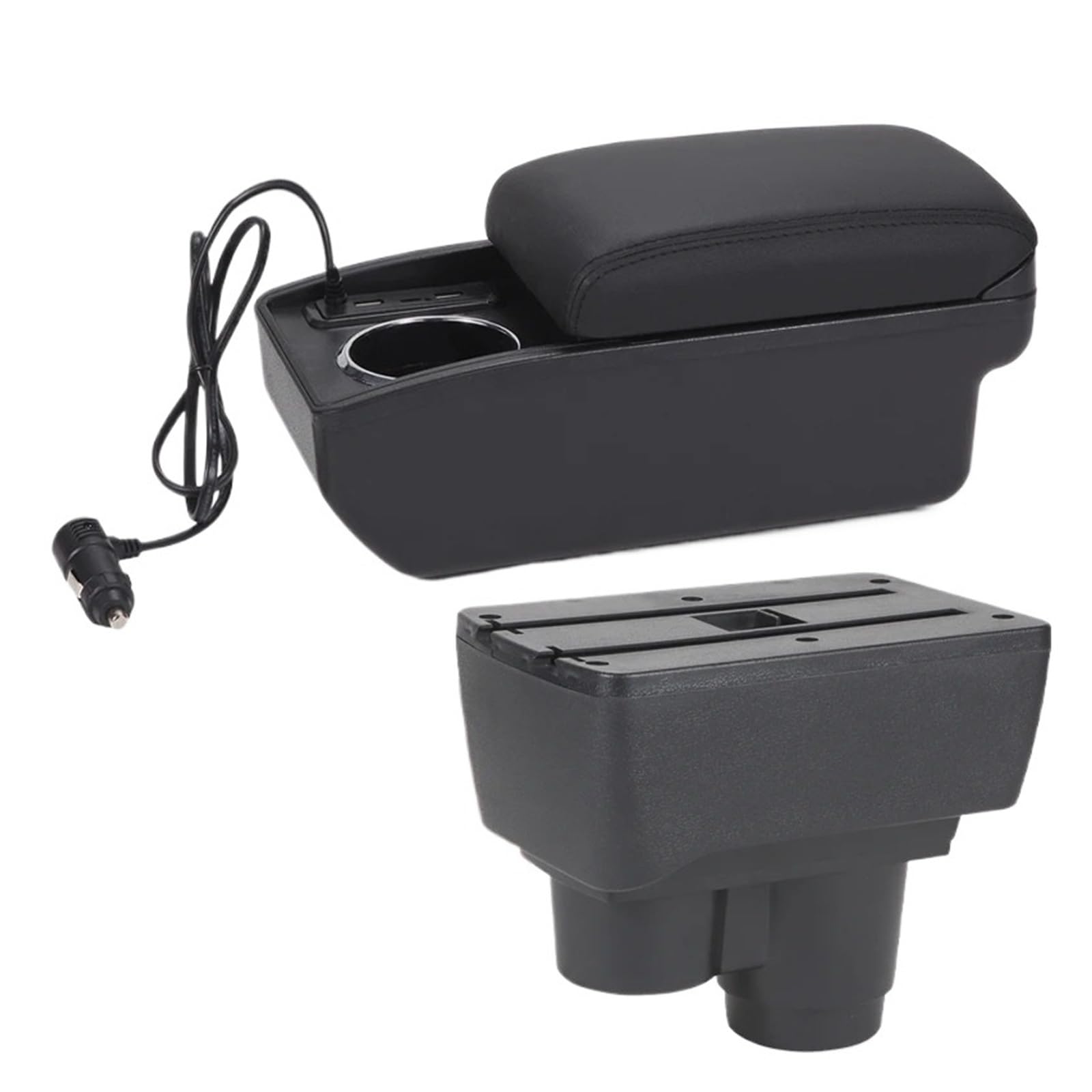 Umdjju A2 Fast Charging For Duster 2019-2024 Armrest Dedicated Retrofit Interior Storage Box Car Accessories Car Centre Console Armrest Box(A2 Fast Charging)