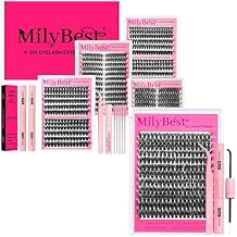 مجموعة مجموعات الرموش MilyBest 4 Styles، مجموعة مجموعات الرموش 864 قطعة ومجموعة مجموعات الرموش 80D