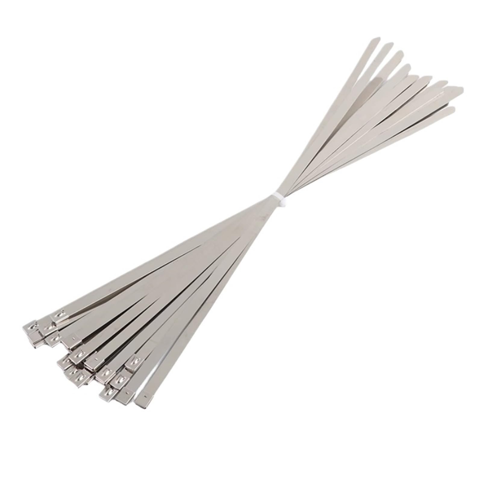 Bridas Metalicas 10 20 50 Uds. 12mm 0,47 pulgadas envoltura de escape multiusos 304 bridas Metal acero inoxidable autoblocantes Para Fijación de Tuberías(10pcs,12x900mm)