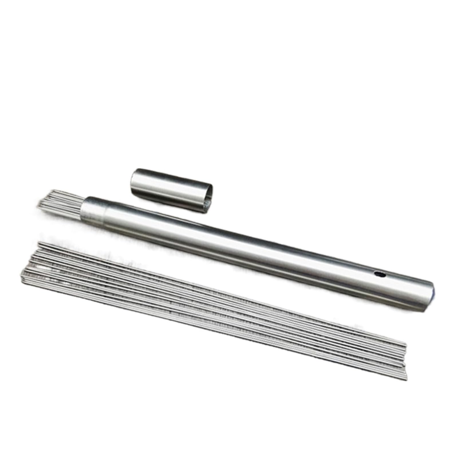 GTHTUHFD Stainless Steel Kabob Skewers, Grilling Skewers With Portable Storage Tube, Reuse Skewer Stick, For Meat Shrimp Chicken Vegetable, 100Pcs