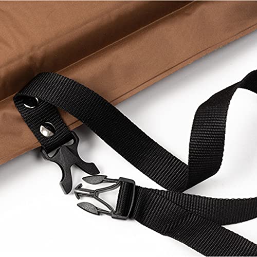Colchoneta de dormir doble autoinflable con almohada, conectable, impermeable, compacta para mochileros y camping