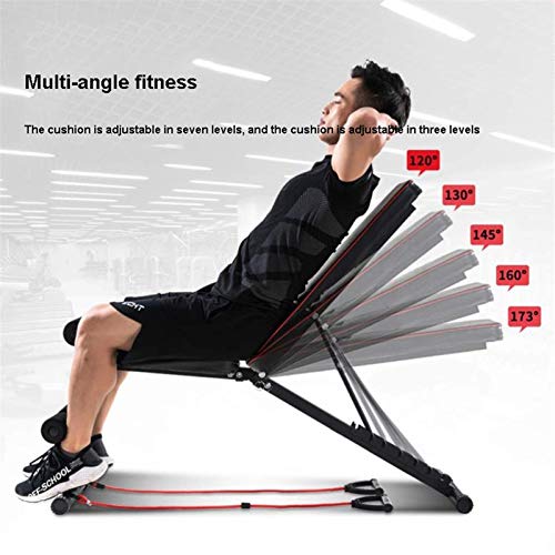 REMYS Dumbbell Bench Weight Lifting Weight Bench Adjustable Utility Exercise Workout Bench Flat Incline Decline Bench Press for Home Gym – Image 5