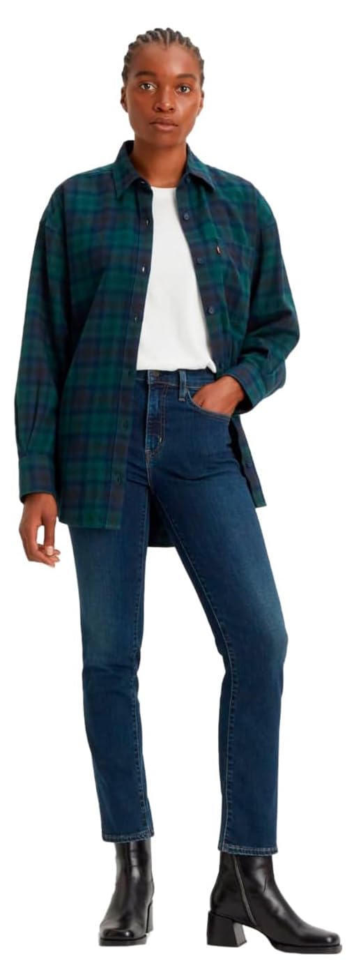 724 High Rise Straight Jeans Kot Pantolon Kadın