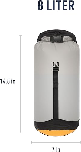 Miniatura 5 de Sea to Summit eVac Ultra-ligero Bolso de Compresión Impermeable, Almacenamiento Seco, 8 Litros, Gris Alto