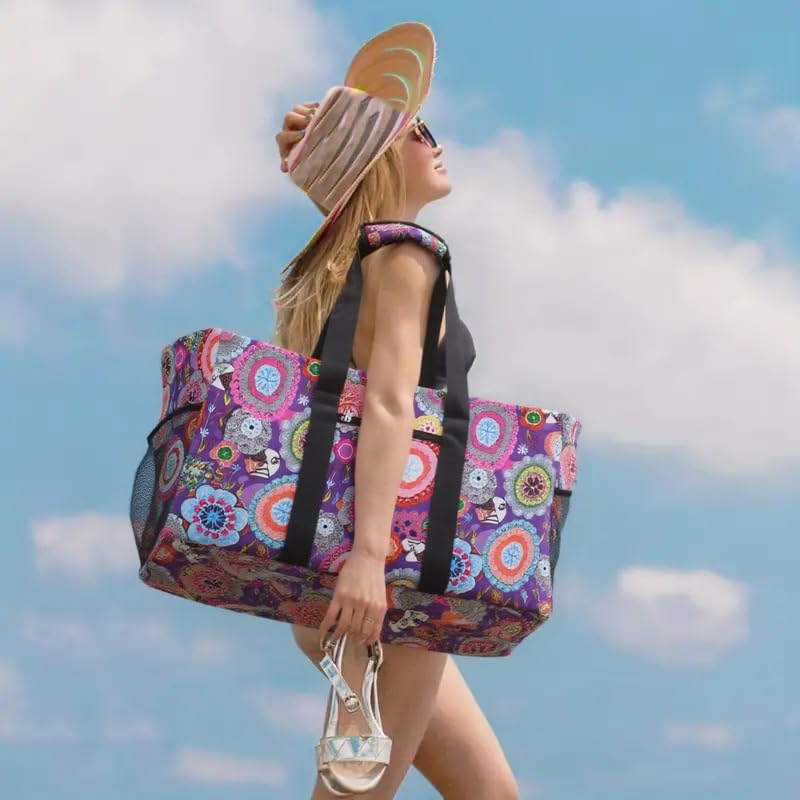 Sac de courses réutilisable et pliable avec poignées ergonomiques renforcées