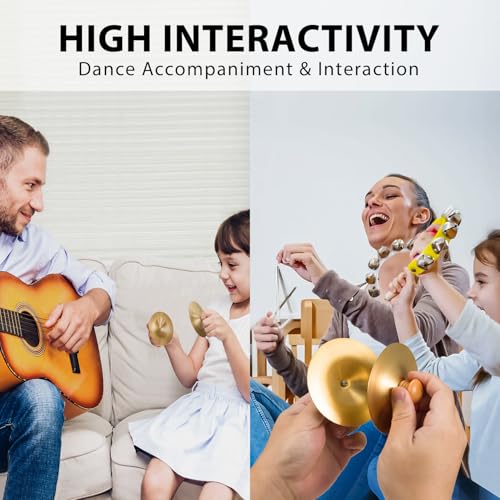 image for VixxNoxx Professional Copper Finger Cymbals Pair - 3.5