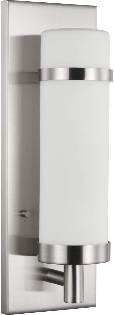 Progress Lighting Hartwick Collection Brushed Nickel One-Light Wall Sconce