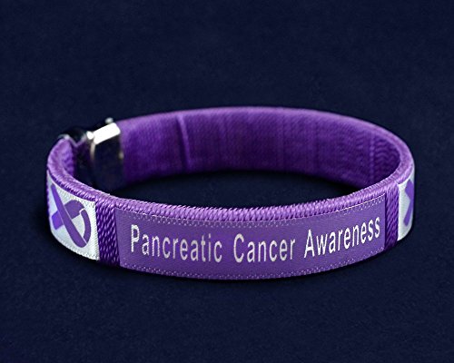 Fundraising For A Cause | Pancreatic Cancer Awareness Bangle Bracelet - Purple Ribbon Bangle for Pancreatic Cancer Awareness Events (1 Bracelet)2