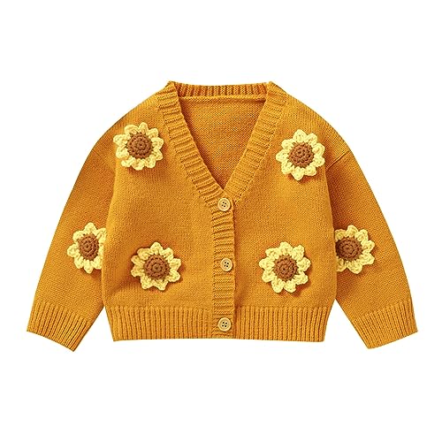 Baby Boys Girls Knitted Cardigan Sweater Color Block V Neck Knit Crochet Button Knitwear Tops Outwear Coat Fall Outfits