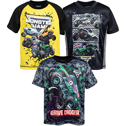 T-shirt Monster Jam lot de 3 vêtements en coton anti-irritation taille 4T pour peau sensible de garçon