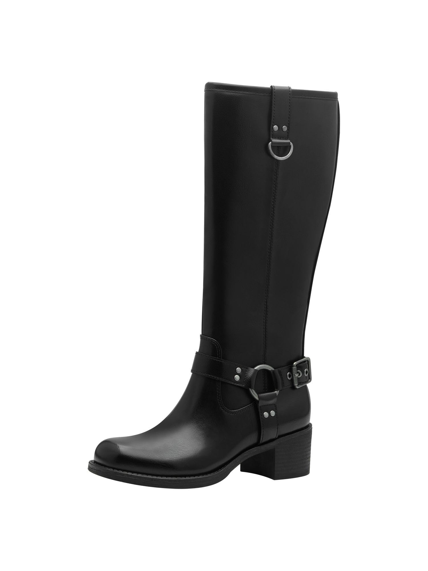 MARCO TOZZI Damen Hohe Stiefel mit Absatz Kniehoch mit Blockabsatz
