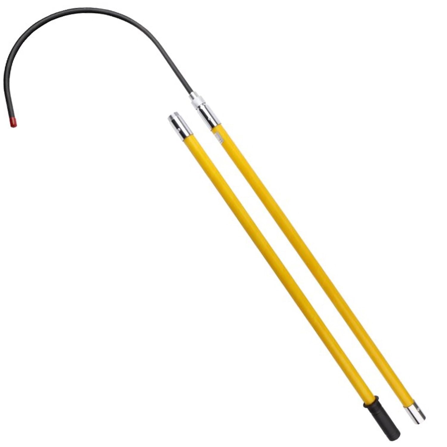 GLETSF Insulated Rescue Hook, Portable Lifesaving Tool for Firefighters and Electricians, Fiberglass High Voltage Safety Pole (Yellow 200cm/78in),Yellow-200cm/78in