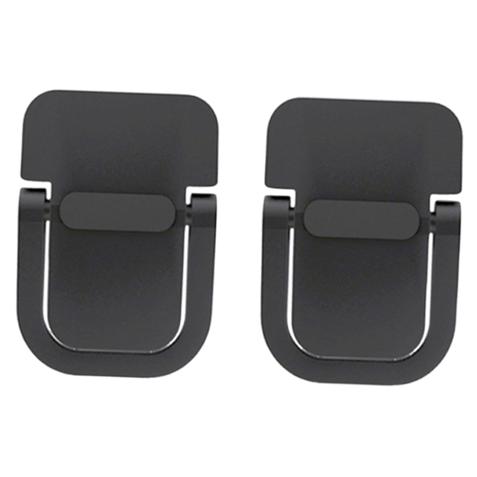 2 soportes de aleación de zinc para laptop, elevador ergonómico portátil para refrigeración y apoyo, patas ajustables para laptop, diseño negro elegante para uso doméstico y oficina